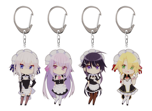 Girls! Girls! Girls!? LIMITED EDITION Complete Acrylic Keychain Bundle